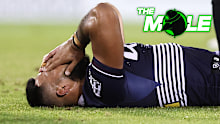 Payne Haas suffered a knee injury in the Broncos' win over the Tigers at Campbelltown in round seven.