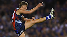 Naughton was outstanding all night for the Bulldogs and finished with three goals