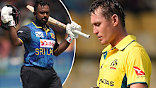 Sri Lanka's captain Charith Asalanka and Marnus Labuschagne. 