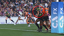 Tigers fullback Heath Mason has been offered a one-game ban for this contact on referee Gerard Sutton.