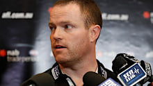 Departing Collingwood list manager Ned Guy.