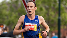 Two-time Olympic 1500-metre runner Ryan Gregson contesting the Melbourne Marathon on Sunday.
