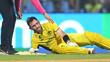 Glenn Maxwell was floored by cramps during his marathon innings against Afghanistan.