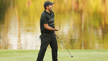 Patrick Reed of the United States celebrates