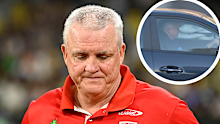 Anthony Griffin was spotted leaving Dragons training shortly after arriving on Tuesday morning.