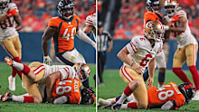 Mitch Wishnowsky laid a crunching tackle on Devontae Jackson