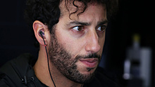 Daniel Ricciardo during pre-season testing with Renault.