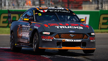 Tickford Racing's Lee Holdsworth in action in Adelaide.