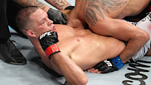 Diaz secured the win by choking out his veteran rival Ferguson in the fourth round