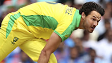 Nathan Coulter-Nile bowling against India.