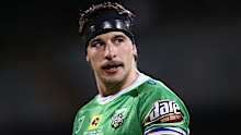 Sacked Raiders centre Curtis Scott.