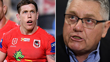 Cameron McInnes and Ray Hadley have clashed over the Dragons' form issues