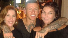 Todd Carney with Mercedes and Schapelle Corby.