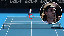 Stefanos Tsitsipas foot fault