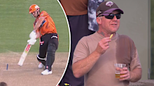 Mitch Marsh and the Ninja Stadium punter. 
