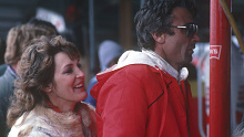 Bev Brock with Peter in 1984.