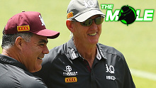 Mal Meninga and Wayne Bennett during Queensland's winning 2020 State of Origin campaign.