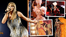 Taylor Swift and other celebrities who've had "showgirl" eras, including Kylie Minogue