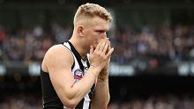 Treloar was left fighting back tears after Collingwood's crushing 2018 grand final loss to West Coast