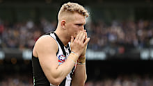 Treloar was left fighting back tears after Collingwood's crushing 2018 grand final loss to West Coast