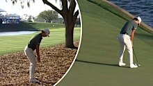 Min Woo Lee makes an incredible escape at TPC Sawgrass.