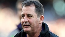 Dockers coach Ross Lyon was forced into defending Hogan in a press conference on Wednesday