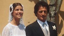 Princess Caroline of Monaco with her new husband Philippe Junot after their wedding in Monaco on June 29, 1978. (Photo by Keystone/Getty Images)