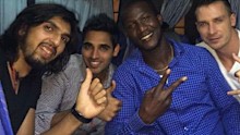 Ishant Sharma, Bhuvneshwar Kumar, Daren Sammy and Dale Steyn in 2014.