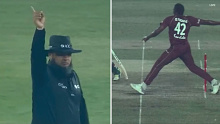 Replays clearly showed Thomas' foot behind the line despite Tanvir Ahmed calling the delivery a no-ball