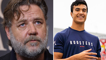 Russell Crowe has opened up on Joseph Suaalii's move to the Roosters. (Getty/Twitter)