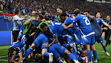 Teammates cleared the benches after momentous goal.