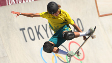 Keegan Palmer of Team Australia competes in the Men's Skateboarding Park Finals on day thirteen of the Tokyo 2020 Olympic Games at Ariake Urban Sports Park on August 05, 2021 in Tokyo, Japan. (Photo by Ezra Shaw/Getty Images)
