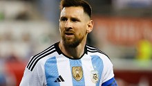 HARRISON, NJ - SEPTEMBER 27: Argentina forward Lionel Messi (10) during the international friendly soccer game between Argentina and Jamaica on September 27, 2022 at Red Bull Arena in Harrison, New Jersey. (Photo by Rich Graessle/Icon Sportswire via Getty Images)