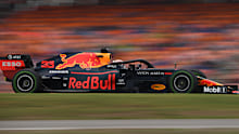 Max Verstappen in action at Hockenheim in 2019.
