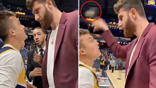 Jusuf Nurkic tosses fan's phone away after confrontation