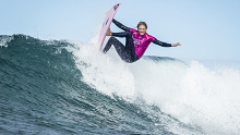 Stepahnie Gilmore knocked out at Bells Beach.