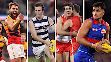 Riley Thilthorpe, Max Holmes, Errol Gulden, Jamarra Ugle-Hagan.