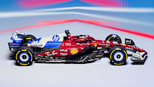 <p>Ferrari have taken the covers of a special one-off livery it will run in this weekend's Miami Grand Prix.﻿</p><p>While still predominantly red, it features a blue engine cover to mark 12 months of the team's sponsorship deal with software company HP.﻿</p>