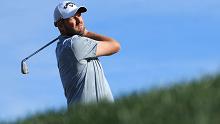 Australia's Marc Leishman hits an iron shot during the third round of the PGA Tour's Arnold Palmer Invitational at Bay Hill.