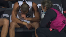 Cameras showed Saad seemingly sobbing on Carlton's bench after Port Adelaide's 19th consecutive goal