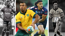 Suliasi Vunivalu, Kurtley Beale, David Feliuai and Jordan Petaia.