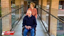 Wesley Aged Care resident Bev Wilson and her husband Stuart.