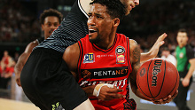 Melbourne United played tough defence on Bryce Cotton all afternoon