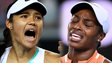 Emma Raducanu and Sloane Stephens.