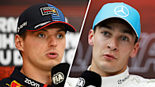 Max Verstappen, George Russell