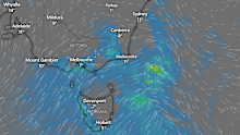 The polar air mass is due to sweep into south-eastern states overnight. (Windy.com)