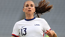 Alex Morgan of the United States during the team's Olympics opener against Sweden - a 3-0 loss.