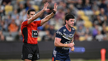 Chad Townsend was sent to the sin bin late in the Cowboys loss to the Warriors in Townsville.
