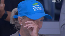 Storm Hunter's coach Nicole Pratt was moved by her player's emotional speech following the win over Laura Siegemund