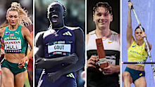 Jessica Hull, Gout Gout, Lachlan Kennedy and Nina Kennedy.